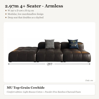 2.97m 4+ Seater · Armless