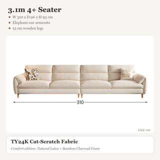 3.1m 4+ Seater