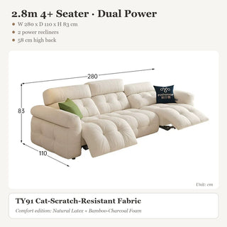 2.8m 4+ Seater · Dual Power