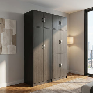 Bernald 5ft Walnut Open Door Wardrobe