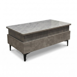 Forae Lift-Up Sintered Stone Storage Coffee Table