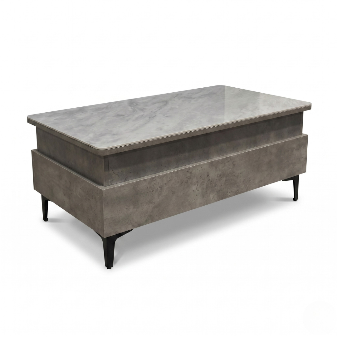 Forae Lift-Up Sintered Stone Storage Coffee Table