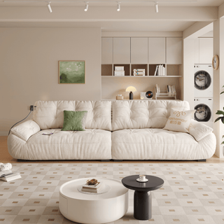 Mochi Chenille Fabric Sofa by Esteller (Water Repellent, USB Charger)