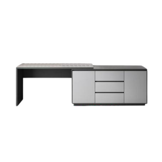 Zion Polished Sintered Stone Study Desk