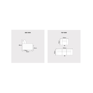 Auren Fabric Sofa by Esteller (Pet Friendly & Easy Clean)