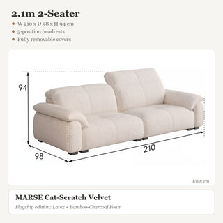 2.1m 2-Seater