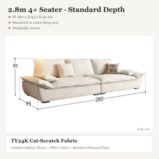 2.8m 4+ Seater · Standard Depth