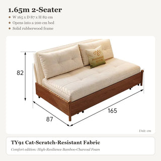 1.65m 2-Seater