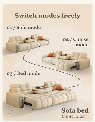 Sofa, chaise and bed modes