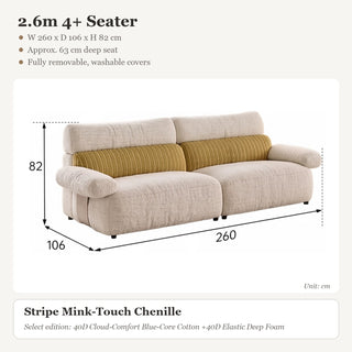 2.6m 4+ Seater