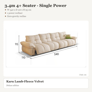 3.4m 4+ Seater · Single Power