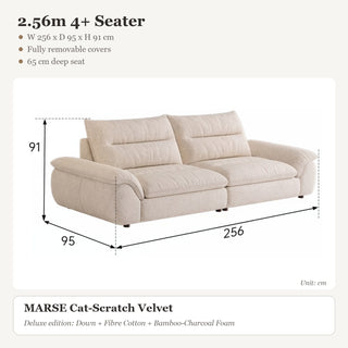 2.56m 4+ Seater