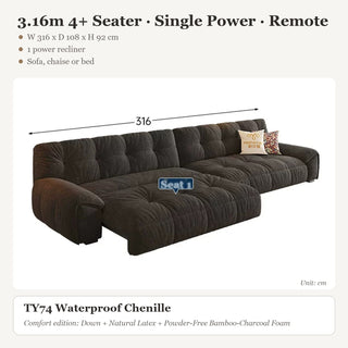 3.16m 4+ Seater · Single Power · Remote
