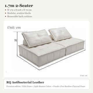 1.7m 2-Seater