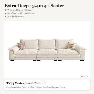 Extra-Deep · 3.4m 4+ Seater