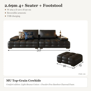 2.69m 4+ Seater + Footstool