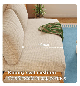 Roomy seat cushion