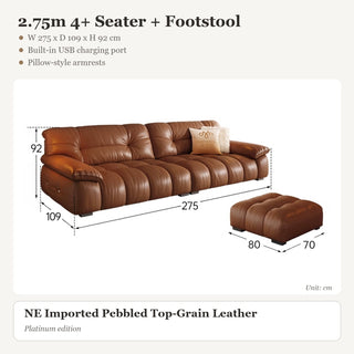 2.75m 4+ Seater + Footstool