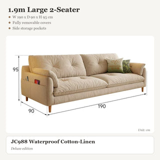 1.9m Large 2-Seater