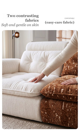 Two contrasting fabrics