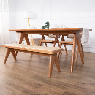 Delora Wooden Dining Table (145cm)