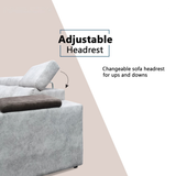 Meren Fabric Adjustable Headrest L-Shaped Corner Sofa by Esteller (Pet Friendly & Easy Clean)