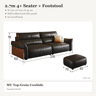2.7m 4+ Seater + Footstool