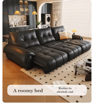 A roomy bed