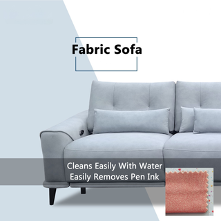 Nestor Fabric Adjustable Backrest & Headrest Recliner L-Shaped Sofa by Esteller (Pet Friendly & Easy Clean)