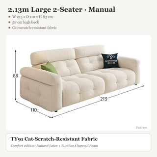 2.13m Large 2-Seater · Manual
