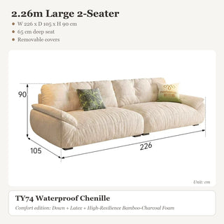 2.26m Large 2-Seater