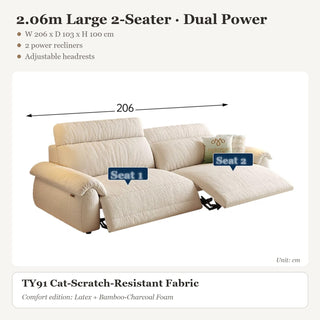 2.06m Large 2-Seater · Dual Power