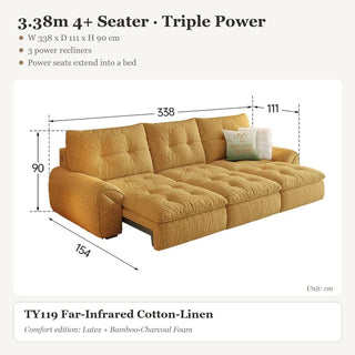 3.38m 4+ Seater · Triple Power