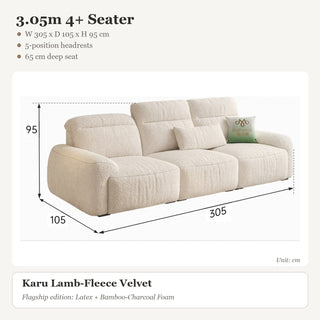 3.05m 4+ Seater