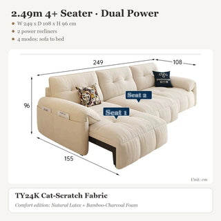 2.49m 4+ Seater · Dual Power