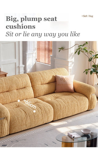 Big, plump seat cushions