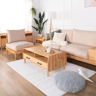 Juniper Wooden Sofa with Side Storage