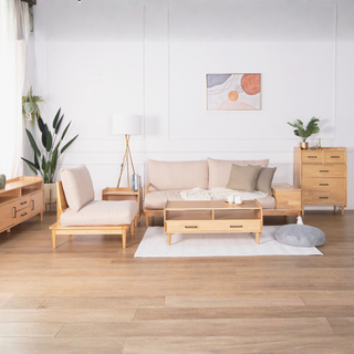 Juniper Wooden Sofa with Side Storage