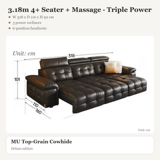 3.18m 4+ Seater + Massage · Triple Power