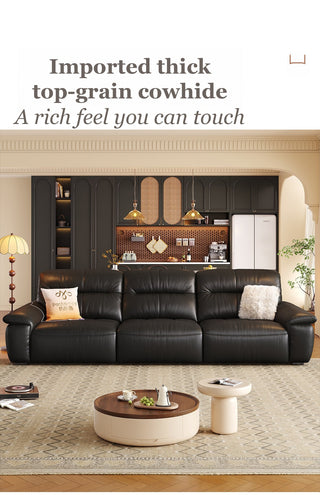 Thick top-grain cowhide