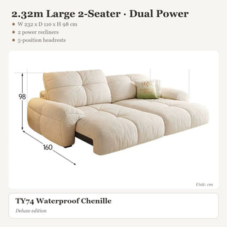 2.32m Large 2-Seater · Dual Power