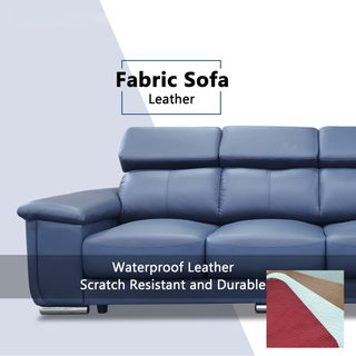 Zevin Genuine Leather Adjustable Headrest Sofa by Esteller