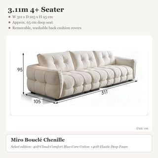 3.11m 4+ Seater