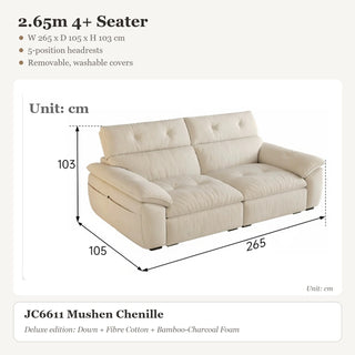 2.65m 4+ Seater