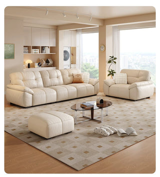 Sofa, armchair and footstool