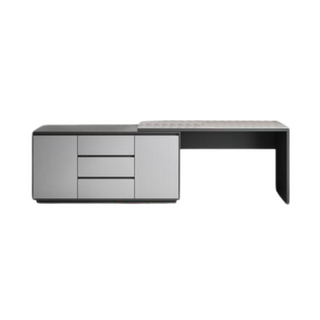 Zion Polished Sintered Stone Study Desk