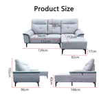 Amby Fabric L-Shaped Sofa by Esteller (Pet Friendly & Easy Clean)