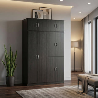 Bernald 5ft Walnut Open Door Wardrobe