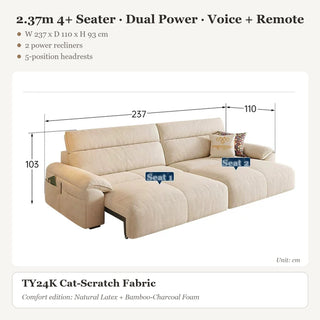 2.37m 4+ Seater · Dual Power · Voice + Remote