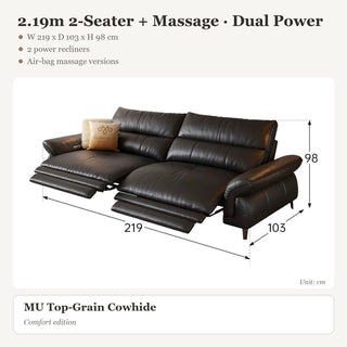 2.19m 2-Seater + Massage · Dual Power